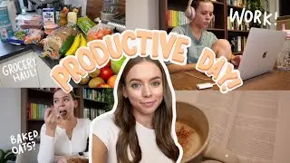 VLOG | How I plan meals, grocery shopping, baked & new books!