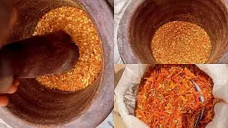 Yadda ake hada yajin dan wake mey kuli Koh nama .how to make chili pepper flakes for danwake 🔥🥵