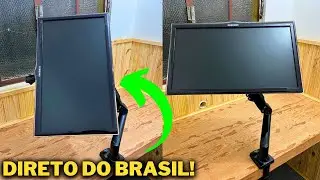 ESSE SUPORTE ARTICULADO BARATO PARA MONITOR é o NUMERO 1 NO BRASIL ENTÃO COMPREI PRA TESTAR