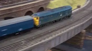 The B.M.Rly.S on OO Gauge Layout - HORNBY is, Class 31 BR Blue No.31102 with The Parcel Train. (V2)