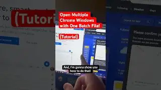 Open Multiple Chrome Windows with ONE File! #chrome #googlechrome #chrometipsandtricks