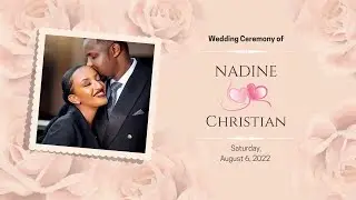 Nadine and Christian wedding CEREMONY