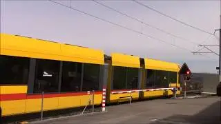 Spoorwegovergang / Bahn&uuml;bergang BLT Linie 10 Rodersdorf