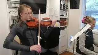 Violin practice - O Come, O Come Emmanuel 