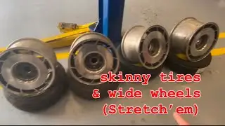 Corvette salad shooters with stretched tires for the mk3 vr6 4dr golf