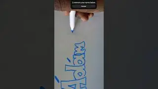 &Aacute;d&aacute;m Magyar Vagyok in #bubbleletters #freehand #shortsvideo #lettering #art #drawing #draw