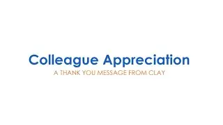 Happy Colleague Appreciation Day!
