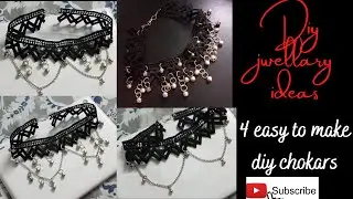 4 beautifull DIY chokars...easy to make 😘❤❤❤ghungroo chokar 😘