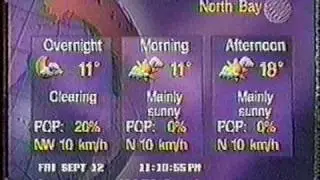 The Weather Network North Bay Fri Sep 12, 1997
