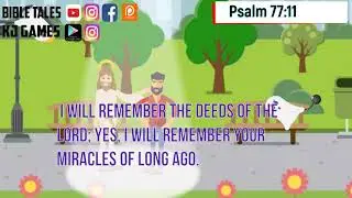 Psalm 77:11 Daily Bible Animated verse 13 June 2020