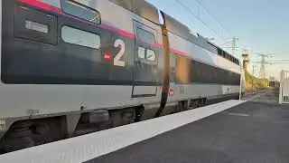TGV Atlantique 4414 Departing Calais Fr&eacute;thun Station
