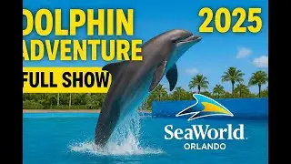 🐬 SeaWorld Orlando – Dolphin Adventure FULL SHOW 2025 | Dolphin Tricks & Educational Presentation