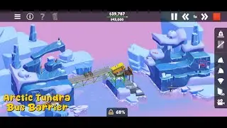 Poly Bridge 3 - Arctic Tundra - Bus Barrier