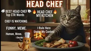 **This Cat Thinks He&rsquo;s the Head Chef 😹🍳 | Funny Cat Cooking Supervisor** #HeadChefCat  #funnycat
