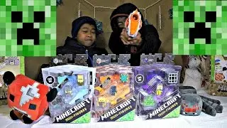 MINECRAFT Toy Review: Mini-Figures Stone Series 2, Netherrack Series 3, & Obsidian Series 4 Packs