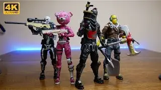 Unboxing: Fortnite Black Knight, Cuddle Team Leader, Skull Trooper, and Raptor from McFarlane Toys