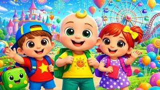 Let’s Go on a Trip! | Car, Bus & Tractor Song for Kids | CoComelon Style Nursery Rhymes🌈