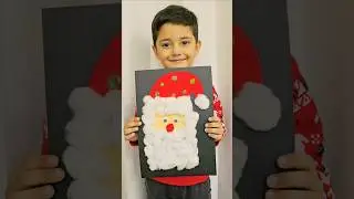 Easy Santa craft Activity | Christmas craft for kids #craftchutney2 #youtubeshorts
