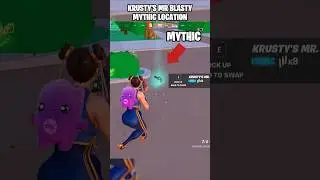 Krusty's Mr Blasty Mythic Location in Fortnite The Simpsons #fortnite #shorts #gaming