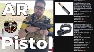 Комплект буферной трубки/удлинителя ствольной коробки пистолета Strike Industries, AR-15, гайка F...