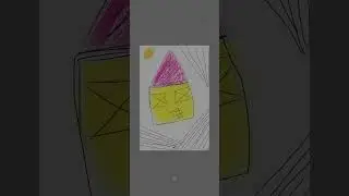 Easy house drawing for children 🏠