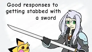Good responses to getting stabbed with a sword (Smash)