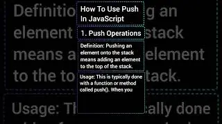 How to use a push array method in JavaScript #ts #facts #coding #js #history