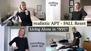 a VERY realistic FALL FASHION RESET in my NYC APT - Living Alone in New York, VLOG 2024