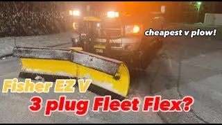 How too run the cheapest Fisher V Plow and a Fisher Straight blade all on the same truck. #snowplow