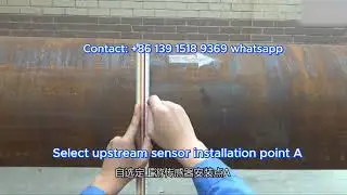 Clamp-on Ultrasonic Flowmeter Sensor Installation Z-Method
