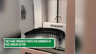 UNC Charlotte Faculty 3D printing mask components for medical workers
