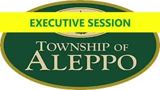 Aleppo Township Legislative Meeting January 19, 2026