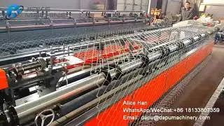 Chain link fence machine 6m length/diamond fence mesh making machine