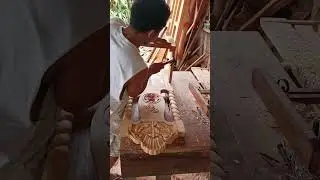 Assemble dining chair with carving design #woodworking #chair #chairdesign #woodenfurnituredesign