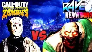 SLASHER VS BRUTE! - INFINITE WARFARE ZOMBIES DLC 1 RAVE IN THE REDWOODS BOSS!- IW DLC 1 Info