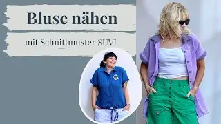 Sew the SUVI blouse ✂️ | Muslin blouse pattern with collar & button placket | DIY summer blouse