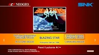 ACA NEOGEO BLAZING STAR (EU Switch eShop) First 17 Minutes on Nintendo Switch - Gameplay ITA