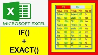 If exact formula in excel | #exceltutorial | #excelfansonly