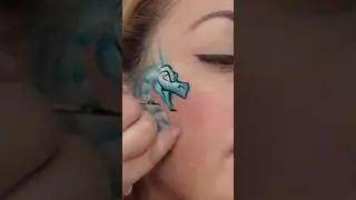 Dragon face face paint tutorial #shorts #facepaint