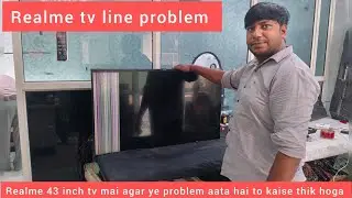 Realme 43 inch led tv vortical bar problem|| realme LED tv display problem| Realme tv screen problem