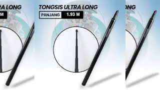 TaffSTUDIO Tongsis Selfie Stick Ultra Long Invisible Insta360 GoPro 1.93M - 7RTD12BK