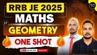 27- RRB JE 2025 Maths | Geometry (One Shot) | Full Chapter Revision | Live  By Sonvir Sir