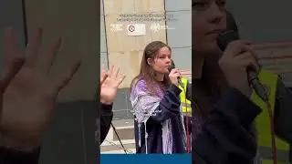 Solidarity protest in front of the European Leadership Network for the innocent lives in Gaza.