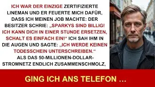 Ich war zertifizierter Lineman, gefeuert: „Sparkys billig“—50-Mio-Netz schmolz, er bettelte am Ende.