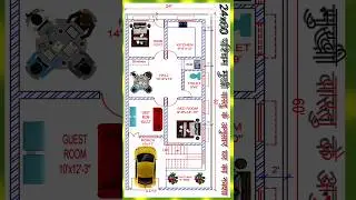 24x60 West Face Vastu Home Plan ll 24x60 Ghar Ka Naksha ll 24x60 Village House Design ll #unikhome