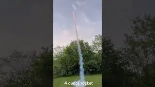 Four ounce black powder rocket