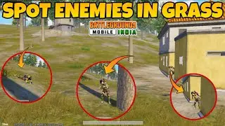 How to spot enemies in bgmi | spot enemies in grass | bgmi enemy spot trick 