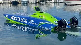 Doug Wright Race boat NEW MERCURY RACING 500R engines !