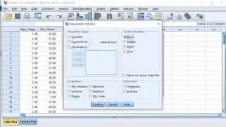 SPSS - Mean, Median, Mode, Standard Deviation & Range