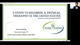 Five Steps to Become a PT in the United States - FACTS Free Webinar Recording May 24, 2020